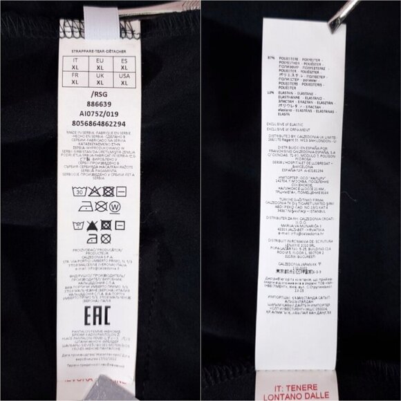 NWT Intimissimi Womens XL Trousers with Pockets Pants Black AI075Z - Picture 12 of 14